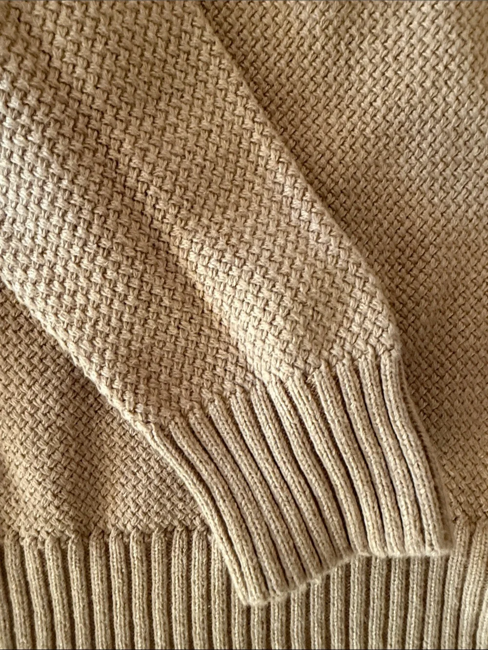 NWOT J. Crew Men’s Crewneck Sweater in Tan